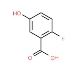 2-Fluoro-5-hydroxybenzoic acid (CAS 51446-30-1) - chemical structure image