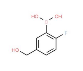 2-Fluoro-5-(hydroxymethyl)benzeneboronic acid (CAS 1072952-25-0) - chemical structure image
