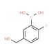 2-Fluoro-5-(hydroxymethyl)benzeneboronic acid (CAS 1072952-25-0) - chemical structure image