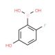 2-Fluoro-5-hydroxyphenylboronic acid (CAS 1150114-52-5) - chemical structure image