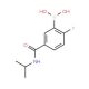 2-Fluoro-5-(isopropylcarbamoyl)benzeneboronic acid (CAS 874289-49-3) - chemical structure image