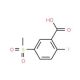 2-fluoro-5-methanesulfonylbenzoic acid - chemical structure image