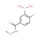 2-Fluoro-5-(methoxycarbamoyl)benzeneboronic acid (CAS 874289-58-4) - chemical structure image