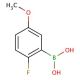 2-Fluoro-5-methoxyphenylboronic acid (CAS 406482-19-7) - chemical structure image