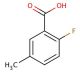 2-Fluoro-5-methylbenzoic acid (CAS 321-12-0) - chemical structure image