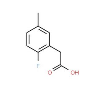 2-Fluoro-5-methylphenylacetic acid (CAS 203314-27-6) - chemical structure image