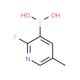 2-Fluoro-5-methylpyridine-3-boronic acid (CAS 1072952-45-4) - chemical structure image