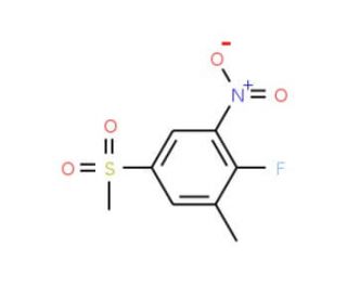 2-Fluoro-5-methylsulfonyl-3-nitrotoluene - chemical structure image