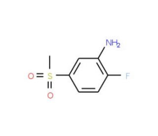 2-Fluoro-5-(methylsulfonyl)aniline (CAS 387358-51-2) - chemical structure image