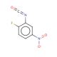 2-Fluoro-5-nitrophenyl isocyanate (CAS 68622-14-0) - chemical structure image