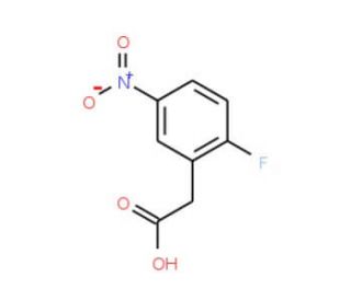 2-Fluoro-5-nitrophenylacetic acid (CAS 195609-18-8) - chemical structure image