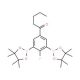 2-Fluoro-5-pentanoyl-1,3-phenylenediboronic acid, pinacol ester (CAS 1150561-65-1) - chemical structure image