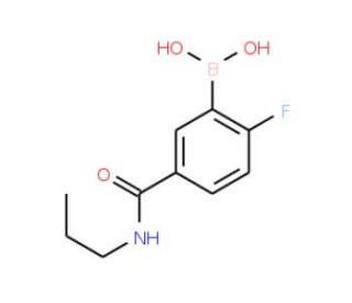 2-Fluoro-5-(propylcarbamoyl)benzeneboronic acid (CAS 874289-48-2) - chemical structure image