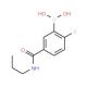 2-Fluoro-5-(propylcarbamoyl)benzeneboronic acid (CAS 874289-48-2) - chemical structure image