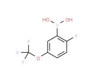2-Fluoro-5-(trifluoromethoxy)benzeneboronic acid (CAS 881402-22-8) - chemical structure image