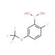 2-Fluoro-5-(trifluoromethoxy)benzeneboronic acid (CAS 881402-22-8) - chemical structure image