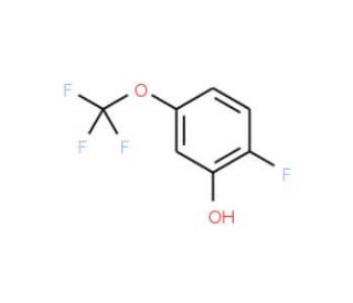 2-Fluoro-5-(trifluoromethoxy)phenol (CAS 886498-03-9) - chemical structure image