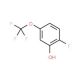2-Fluoro-5-(trifluoromethoxy)phenol (CAS 886498-03-9) - chemical structure image