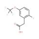 2-Fluoro-5-(trifluoromethoxy)phenylacetic acid (CAS 886497-98-9) - chemical structure image