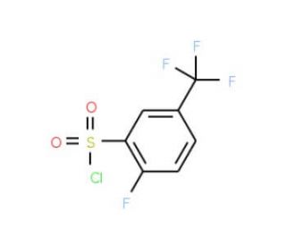 2-Fluoro-5-(trifluoromethyl)benzenesulfonyl chloride (CAS 1744-43-0) - chemical structure image