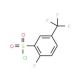 2-Fluoro-5-(trifluoromethyl)benzenesulfonyl chloride (CAS 1744-43-0) - chemical structure image