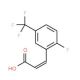 2-Fluoro-5-(trifluoromethyl)cinnamic acid (CAS 247113-91-3) - chemical structure image