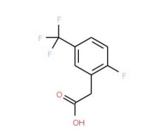 2-Fluoro-5-(trifluoromethyl)-phenylacetic acid (CAS 220227-66-7) - chemical structure image