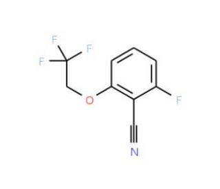 2-Fluoro-6-(2,2,2-trifluoroethoxy)benzonitrile (CAS 119584-74-6) - chemical structure image