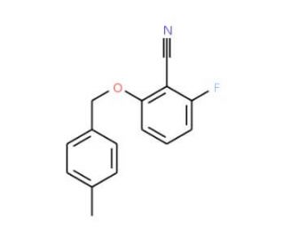 2-Fluoro-6-(4-methylbenzyloxy)benzonitrile (CAS 175204-09-8) - chemical structure image