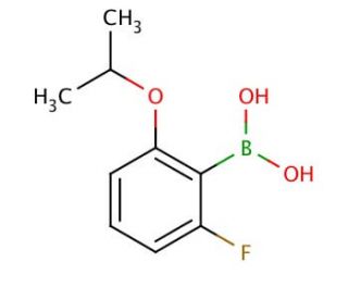 2-Fluoro-6-isopropoxyphenylboronic acid (CAS 870777-17-6) - chemical structure image