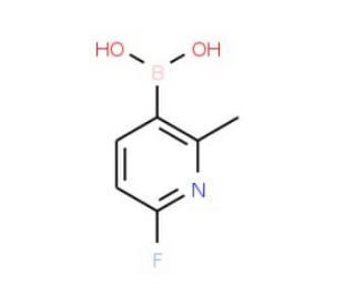2-Fluoro-6-picoline-5-boronic acid (CAS 904326-91-6) - chemical structure image