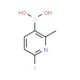 2-Fluoro-6-picoline-5-boronic acid (CAS 904326-91-6) - chemical structure image