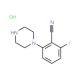 2-fluoro-6-piperazin-1-ylbenzonitrile hydrochloride - chemical structure image