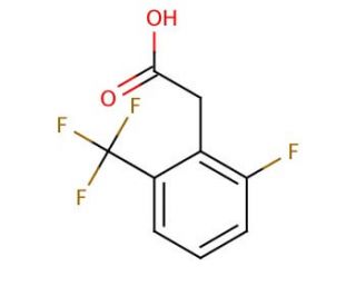 2-Fluoro-6-(trifluoromethyl)phenylacetic acid (CAS 179946-32-8) - chemical structure image