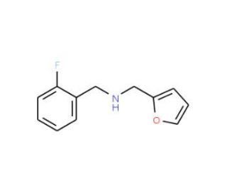 (2-Fluoro-benzyl)-furan-2-ylmethyl-amine - chemical structure image
