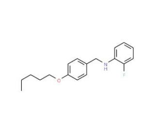 2-Fluoro-N-[4-(pentyloxy)benzyl]aniline - chemical structure image
