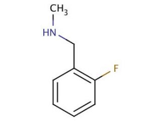 2-Fluoro-N-methylbenzylamine (CAS 399-30-4) - chemical structure image