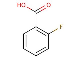 2-Fluorobenzoic acid (CAS 445-29-4) - chemical structure image