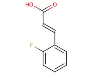 2-Fluorocinnamic acid (CAS 451-69-4) - chemical structure image