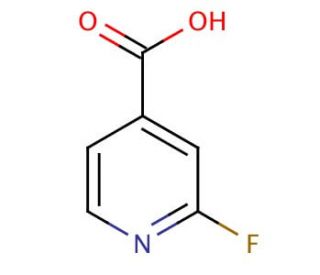 2-Fluoroisonicotinic acid (CAS 402-65-3) - chemical structure image