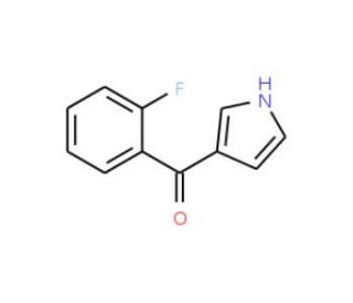 (2-Fluorophenyl)-(1H-pyrrol-3-yl)methanone (CAS 198126-03-3) - chemical structure image