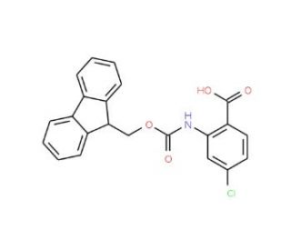 2-(Fmoc-amino)-4-chlorobenzoic acid (CAS 332121-92-3) - chemical structure image