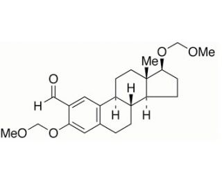 2-Formyl-3,17&beta;-O-bis(methoxymethyl)estradiol (CAS 123715-80-0) - chemical structure image