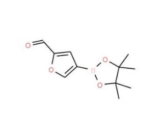 2-Formylfuran-4-boronic acid pinacol ester (CAS 846023-58-3) - chemical structure image