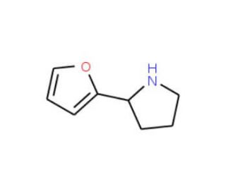 2-(Fur-2-yl)pyrrolidine (CAS 90086-89-8) - chemical structure image