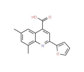 2-Furan-2-yl-6,8-dimethyl-quinoline-4-carboxylic acid - chemical structure image