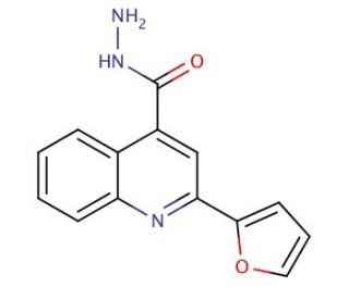 2-Furan-2-yl-quinoline-4-carboxylic acid hydrazide - chemical structure image