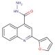 2-Furan-2-yl-quinoline-4-carboxylic acid hydrazide - chemical structure image