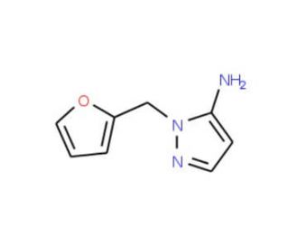 2-Furan-2-ylmethyl-2H-pyrazol-3-ylamine (CAS 3528-56-1) - chemical structure image