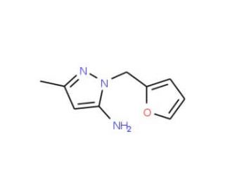 2-Furan-2-ylmethyl-5-methyl-2H-pyrazol-3-ylamine - chemical structure image